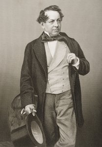 John Baldwin Buckstone (1802-79) graviert von D.J. Pound nach einem Foto, aus 