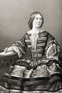 Miss Amy Sedgwick, graviert von D.J. Pound nach einem Foto, aus 