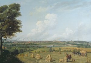 Ansicht von Preston vom Penwortham Hill, ca. 1821 von John Jenkinson