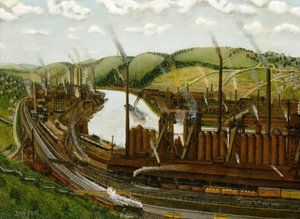 Das Monongahela Flusstal, Pennsylvania, 1931 von John Kane