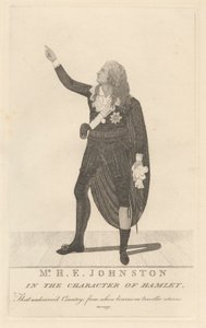 Mr. H. E. Johnston in der Rolle des Hamlet