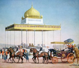 König Georg V. beim Delhi Durbar von John L. (after) Pemberton