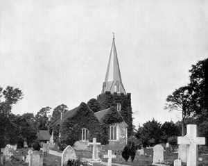 Kirchhof von Stoke-Pogis, England, 1893