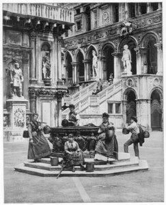 Hof des Dogenpalastes, Venedig, spätes 19. Jahrhundert von John L. Stoddard