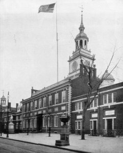 Unabhängigkeitshalle, Philadelphia, USA, späte 19. Jahrhundert
