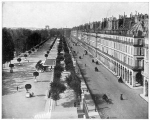 Rue de Rivoli, Paris, spätes 19. Jahrhundert