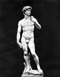 Statue von David, Florenz, Italien, 1893 von John L. Stoddard