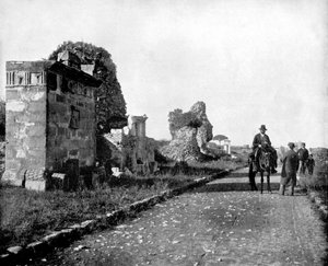 Die Via Appia, Rom, 1893 von John L. Stoddard