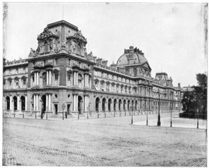 Der Louvre, Paris, spätes 19. Jahrhundert