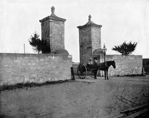 Das alte Stadttor, St. Augustine, Florida, USA, 1893 von John L. Stoddard
