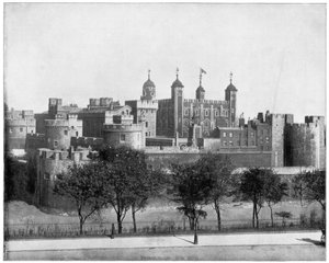 Der Tower von London, England, spätes 19. Jahrhundert