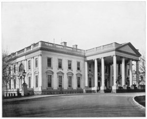 Das Weiße Haus, Washington DC, späte 19. Jahrhundert