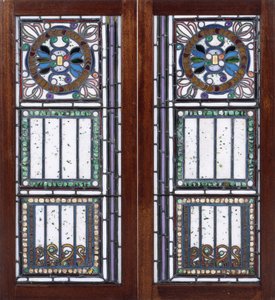 Ein Paar Bleiglasfenster von John La Farge or Lafarge