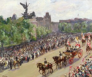 Ein Staatsumzug, Hyde Park Corner von John Lavery