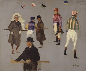Jockeys und Besitzer in Epsom