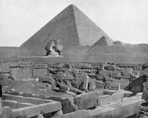 Pyramiden von Gizeh und Sphinx in Ägypten von John Lawson Stoddard