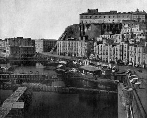 Saint Lucia in Neapel, Foto von John Lawson Stoddard (1850-1931) Reisender und Konferenzredner, Bildungswerk für Chicago (s/w Foto) von John Lawson Stoddard