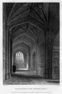 Proscholium zur Divinity School, Oxford, 1836