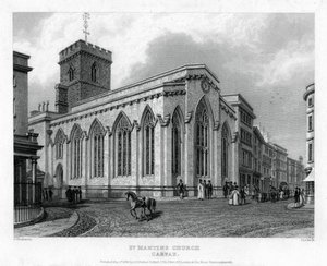 St. Martins Kirche, Carfax, Oxford, 1835