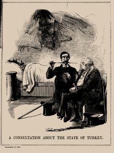 Eine Beratung über den Zustand der Türkei. Punch, 17. September 1853, 1853 von John Leech