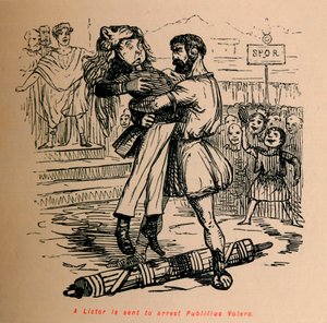 Ein Liktor wird geschickt, um Publilius Volero zu verhaften, 1852