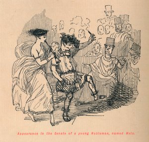 Auftritt im Senat eines jungen Adligen namens Meto, 1852