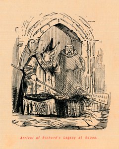 Ankunft des Erbes von Richards in Rouen, um 1860