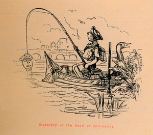 Entdeckung des Kopfes von Summanus, 1852 von John Leech