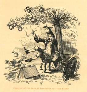 Entdeckung der Gravitationsgesetze durch Isaac Newton, 1897 von John Leech