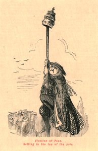 Wahl des Papstes. Den Mast erklimmen, 1897 von John Leech
