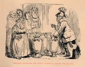Hannibal bittet die kretischen Priester, seine Banker zu werden, 1852