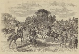 Die Jagdhunde Ihrer Majestät in Salt-Hill, Der letzte Tag der Saison von John Leech