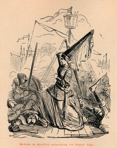 Madame de Montfort erstaunt die französische Flotte, ca. 1860
