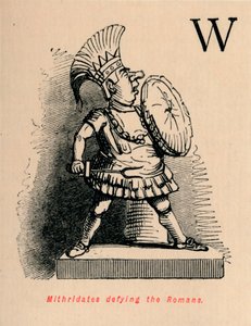 Mithridates trotzt den Römern, 1852 von John Leech