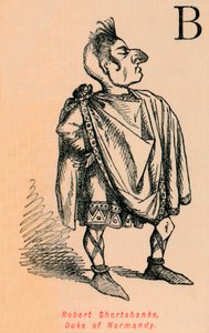 Robert Shortshanks, Herzog der Normandie, um 1860 von John Leech