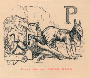 Römischer Löwe und Falerianischer Esel, 1852
