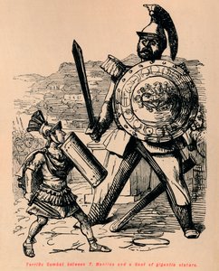 Schrecklicher Kampf zwischen T. Manlius und einem Gallier von gigantischer Statur, 1852