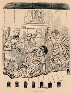 Das Ende von Julius Caesar, 1852 von John Leech