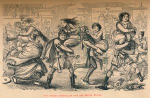 Die Römer entführen die Sabinerinnen, 1852