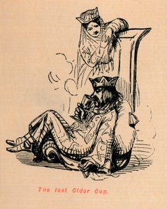 Der letzte Apfelweinbecher, um 1860