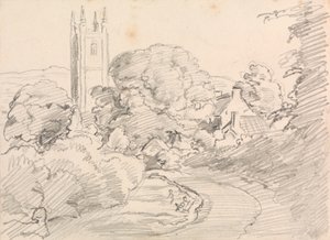 Widecombe Dorf von John Linnell
