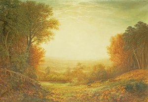 Auf Hampstead Heath im Jahr 1862 oder Wenn die Sonne im Glanz verblasst, 1862 von John MacWhirter