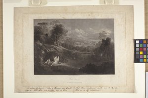 Raphael im Gespräch mit Adam und Eva von John Marin