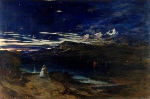 Arthur und Aegle im glücklichen Tal, 1849 von John Martin