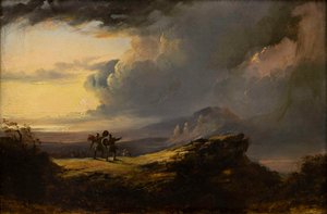 Macbeth und Banquo treffen die drei Hexen, 1849-1851 von John Martin