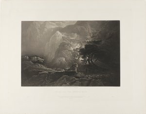 Moses und der brennende Dornbusch, aus Illustrationen der Bibel