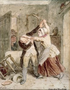 Eine Szene aus Tom Jones, 1838 von John Massey Wright