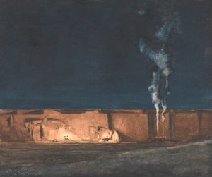 Kiesgrube: Nacht