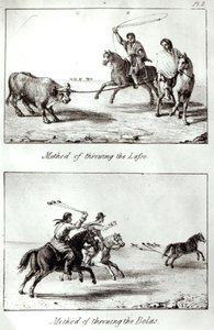 Methoden des Lassowerfens und der Bolas, aus 