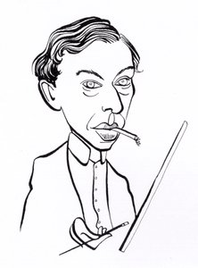 Ernst Ludwig Kirchner - Karikatur von John Minnion